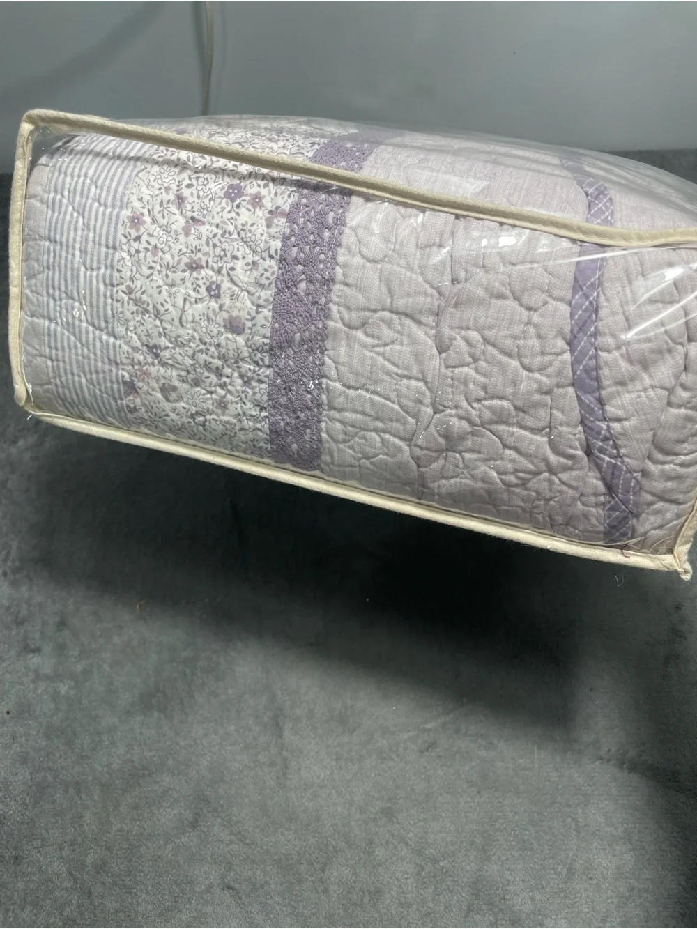 Donna Sharp Lavender Rose Quilt Set - 3 pieces Patchwork Cotton Farmhouse